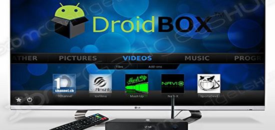 DroidBOX M5 Android TV BOX with Remote - CUSTOM BUILT XBMC APPLE TV AIRPLAY SYSTEM ** FULLY LOADED QUAD CORE**4K 4.4.2 KITKAT ULTRA-HD FULLY JAILBROKEN XBMC ALL FREE ONE OFF PURCHASE FOR THE BOX FREE