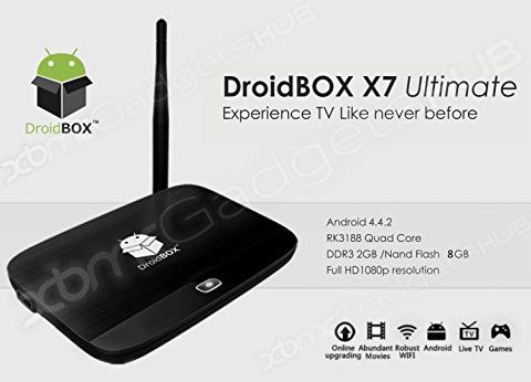 X7 Ultimate Android TV BOX with i8 Mini Keyboard - Quad Core Android 4.4.2 MINI PC - Free Movies, TV and SPORTS, fully Loaded Gotham 13.3.2 XBMC, AirPlay UPnP DLNA IPTV Mini Web Streaming HTP