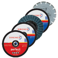 Dronco 115mm Angle Grinder 5 Disc Cutting - Grinding - Sanding Multipack
