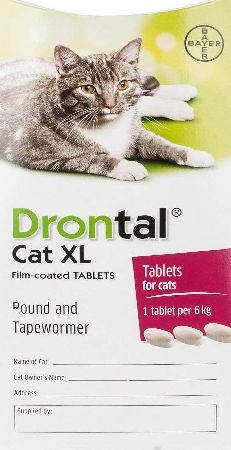 Drontal Cat XL Worming Tablets Triple Pack