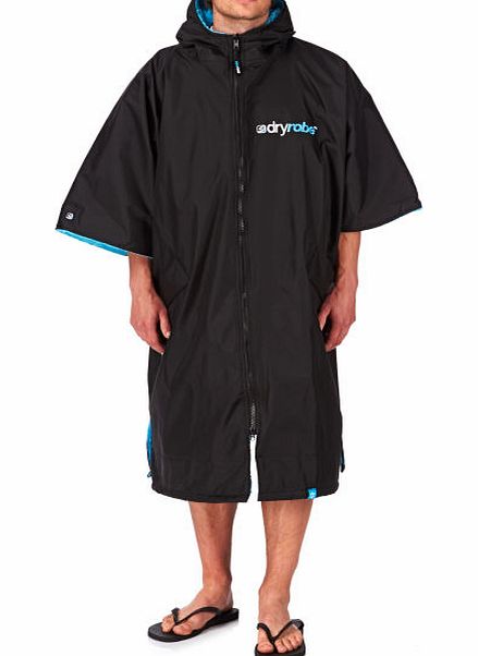 Dryrobe Advance Poncho - Black/ Blue