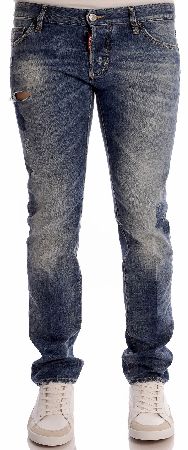Dsquared 18.5cm Shadow Patch Slim Fit Denim Jeans