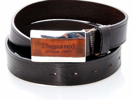 Dsquared 3cm Leather Buckle Belt