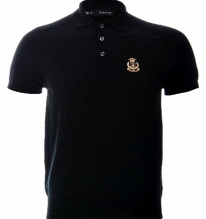 Dsquared Black Knitted Polo