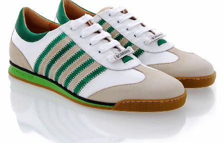 Dsquared Bottalato Bianco Sneaker Green