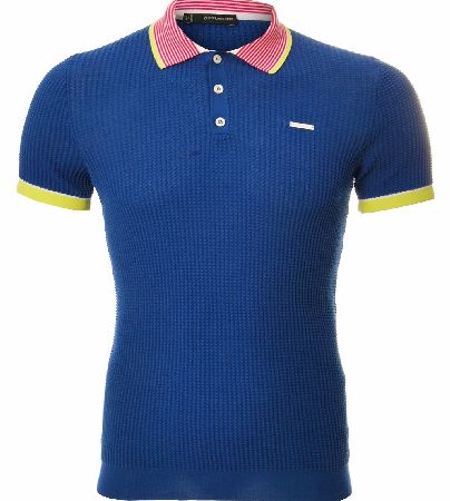 Dsquared Knitted Contrast Collar Polo