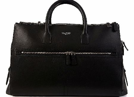 Leather Duffle Bag Black