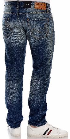Dsquared Slim Leg Ripped Detail Blue Jean