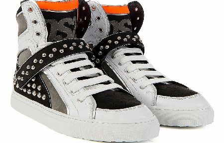 Dsquared Stud High Top White Sneaker