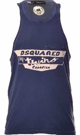 Dsquared Twins Vintage Jersey Tank Top