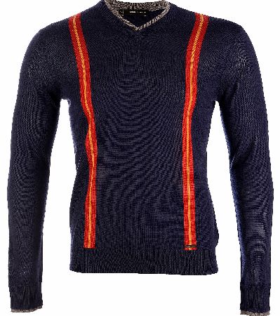 Dsquared Wool Knit V -Neck Sweater