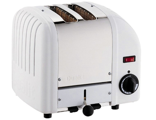 Dualit 2 Slot White Toaster