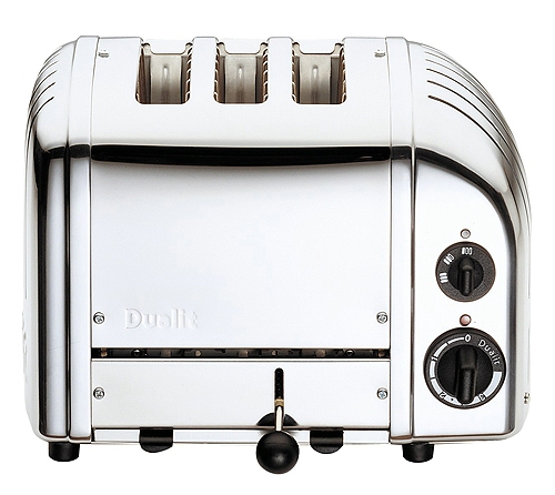 3 Slot Polished Stainless Steel Toaster