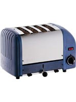 4 Slice Metallic Blue Toaster