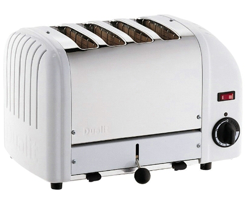 Dualit 4 Slot White Toaster