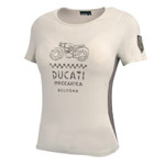 Ladies Meccanica s/slv T-Shirt Cream