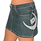 Duck & Cover Raw Denim Mini Skirt