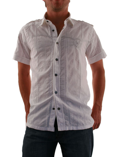 White Grafton Short Sleeved Shirt
