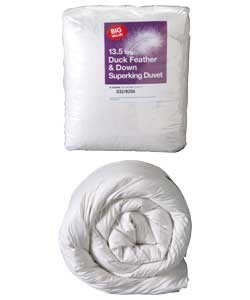 Duck Feather and Down 10.5 Tog Duvet - Super