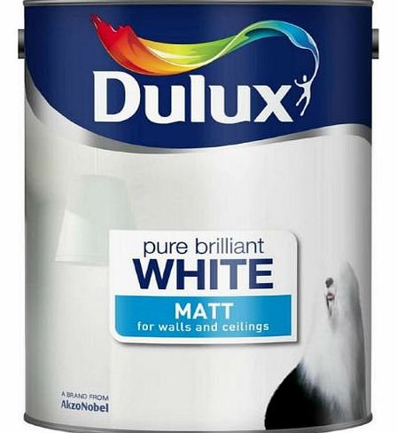 Dulux Matt Emulsion Paint Pure Brilliant White 5L