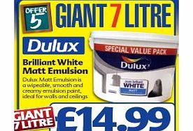 Dulux Pure Brilliant White Matt 7L