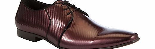 Dune Acid Patterned Patent Shoes, Red