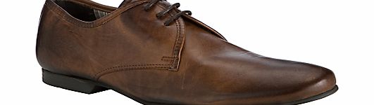 Dune Curious 3 Leather Lace Up Shoes, Brown