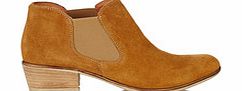 Dune Patchadams tan suede Chelsea boots