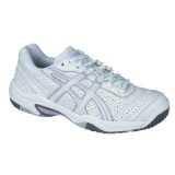 ASICS Gel-Dedicate OC Ladies Tennis Shoes , UK8.5, WHITE/WHITE/LILAC
