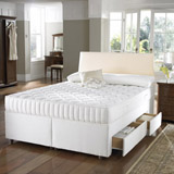 Dunlopillo 180cm Diamond 4 Drawer Sprung Timber Base Super King Size Divan Set