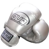 DUO GEAR 10oz MET SILVER DUO Muay Thai Kickboxing Boxing Gloves