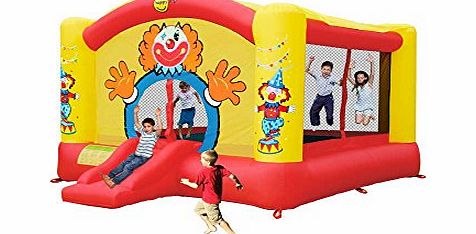 Duplay Childrens Super Clown Slide Bouncy Castle - Giant Bounce Area!