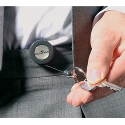 Durable Badge Reel Chrome with Key Ring Fastener