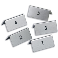 Durable Table Signs 1-5 W85xD50xH36mm Brushed