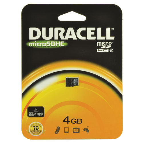 Duracell 4GB Micro Secure Digital Card