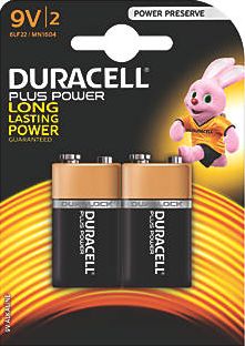 Duracell, 1228[^]1603F 9V Batteries 2 Pack 1603F