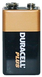 Card of 1 Duracell MN1604(6F22)