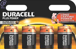 Duracell, 1228[^]96204 D Batteries 4 Pack 96204
