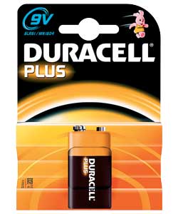 Duracell Plus 9V Battery - 1 Pack