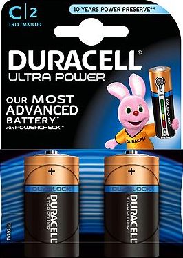 Duracell, 2041[^]10009493 Ultra Power C-Battery Alkaline - 2x