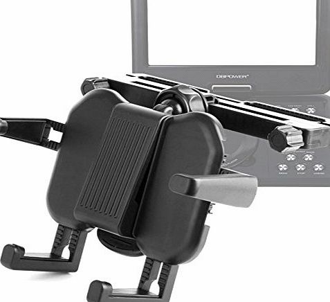 Attachable Travel Headrest Mount With Extendable Arms For DBPower 9.5`` Swivel Screen Handheld Portable DVD Player Remote Car Adapter DVD VCD CD SD MP3 MP4 USB TV Game In Car amp; 7.5 270