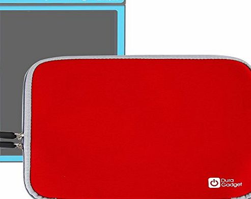 DURAGADGET Boogie Board Original 10.5`` eWriter Case - Durable 10`` Neoprene Water Resistant Carry Case / Sleeve in Red with Dual Zips for Boogie Board Original 10.5`` eWriter amp; Personal Organiser