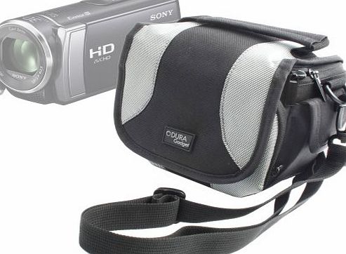 DURAGADGET Camera Case For Sony HDR-PJ620 Handycam with Built-in Projector/Sony HDR-PJ410 Handycam with Built-in Projector/Sony HDR-CX405 Handycam Camcorder - With Padded Interior And Shoulder Strap