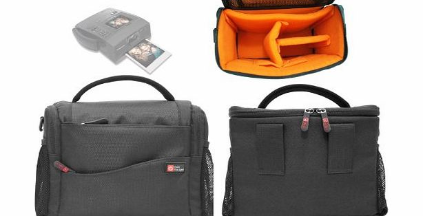 Rugged Comfortable Padded Double-Zip Carry Case With Adjustable Shoulder Strap For Polaroid Z340, P300, PIC-300, P600, Instax Mini 7, Mini 8, Mini 25, Mini 90 Neo & Polaroid Z2300 with