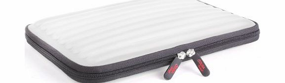 Silver Water And Shock Resistant Memory Foam Notebook Carry Case For 10.1 Inch Netbooks