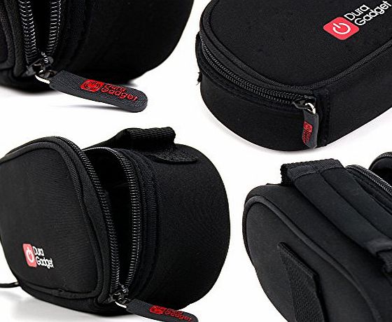 DURAGADGET Soft, Shock-Absorbing Neoprene Case / Carry Bag in Black for Sony Bluetooth Speaker BSP10