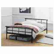 Double Bed, Black & Sealy Mattress