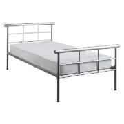Durban Single Bed, Black Finish, With Standard