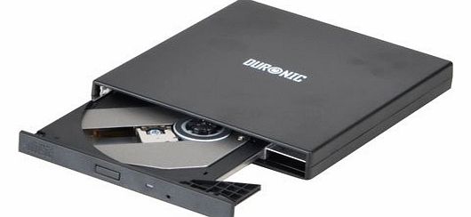Duronic USB External Slim CD-ROM Drive x24 (Black)