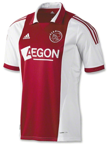 Dutch teams Adidas 2011-12 Ajax Adidas Home Football Shirt